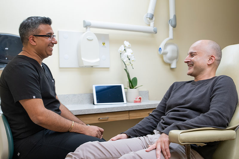 Doctor and Patient talking to each other