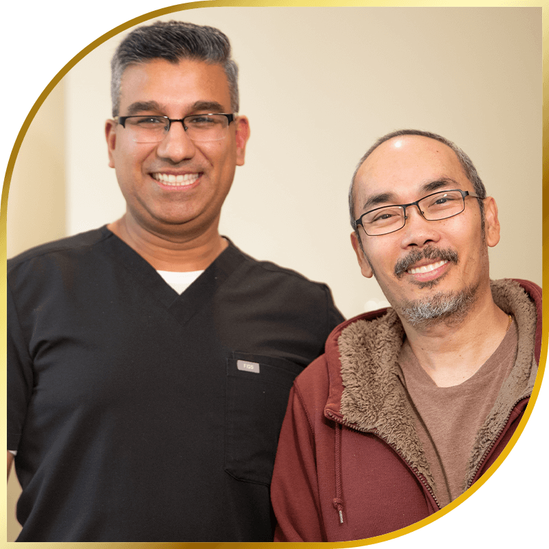 Doctor and Patient Smiling together